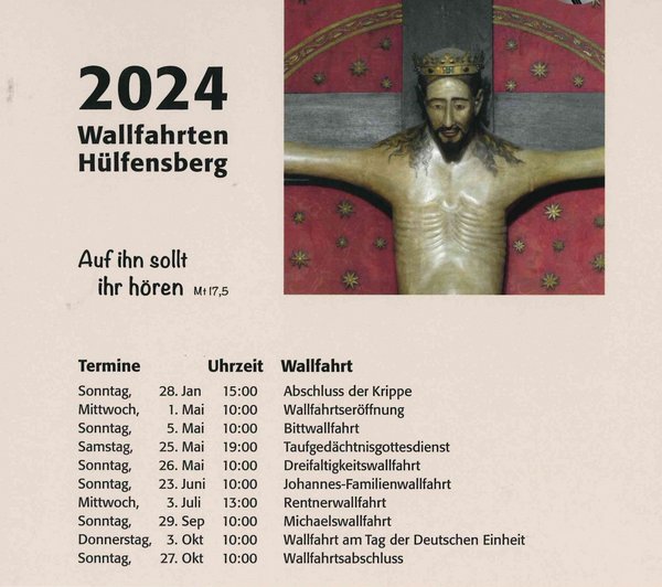 Wallfahrten 2024 Hülfensberg